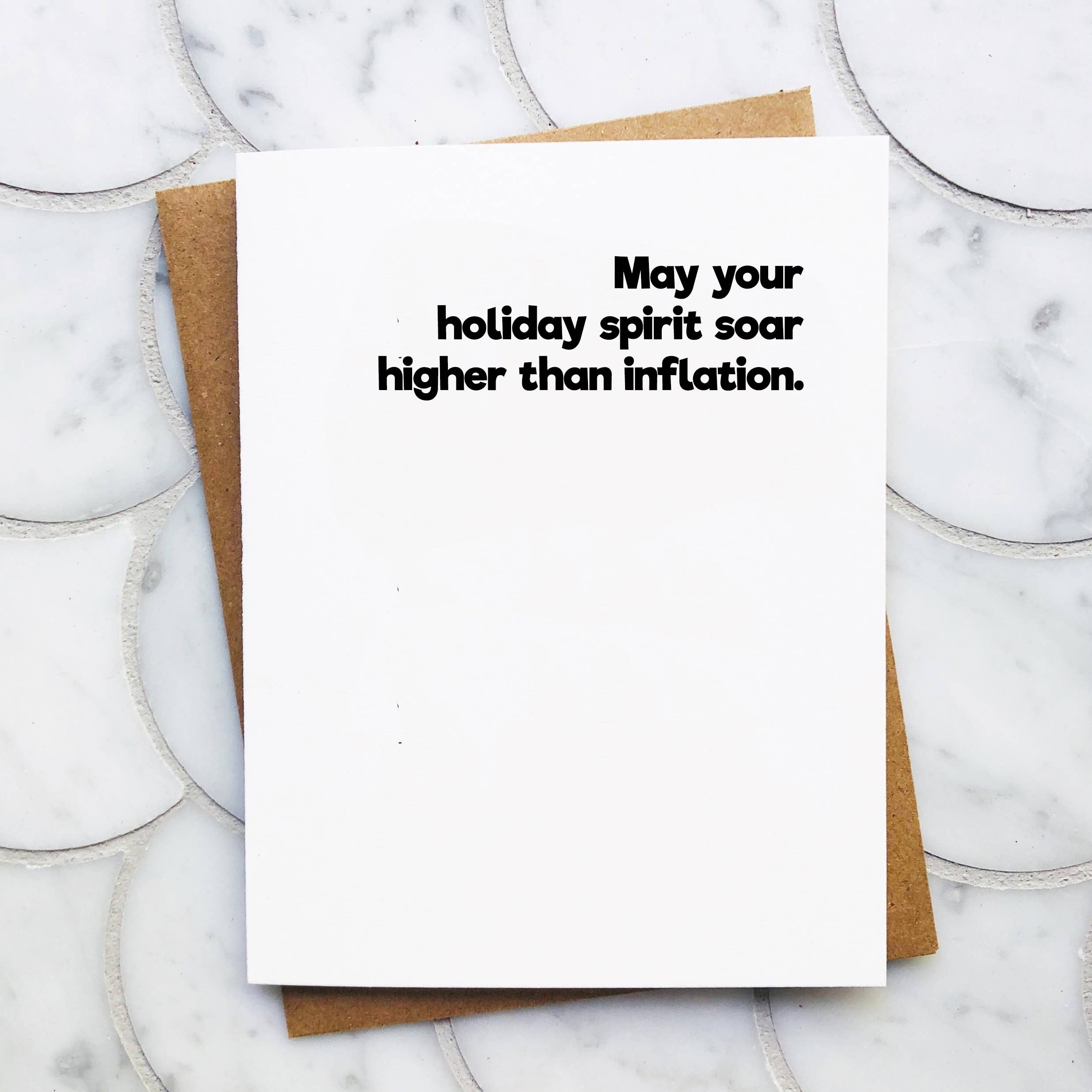 Inflation Funny Christmas Card - Holiday Card