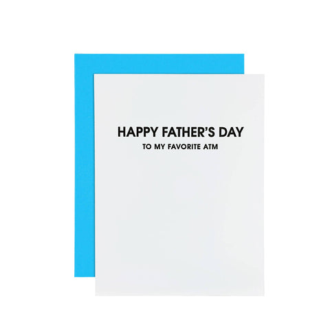 My Favorite ATM - Father's Day Letterpress Card