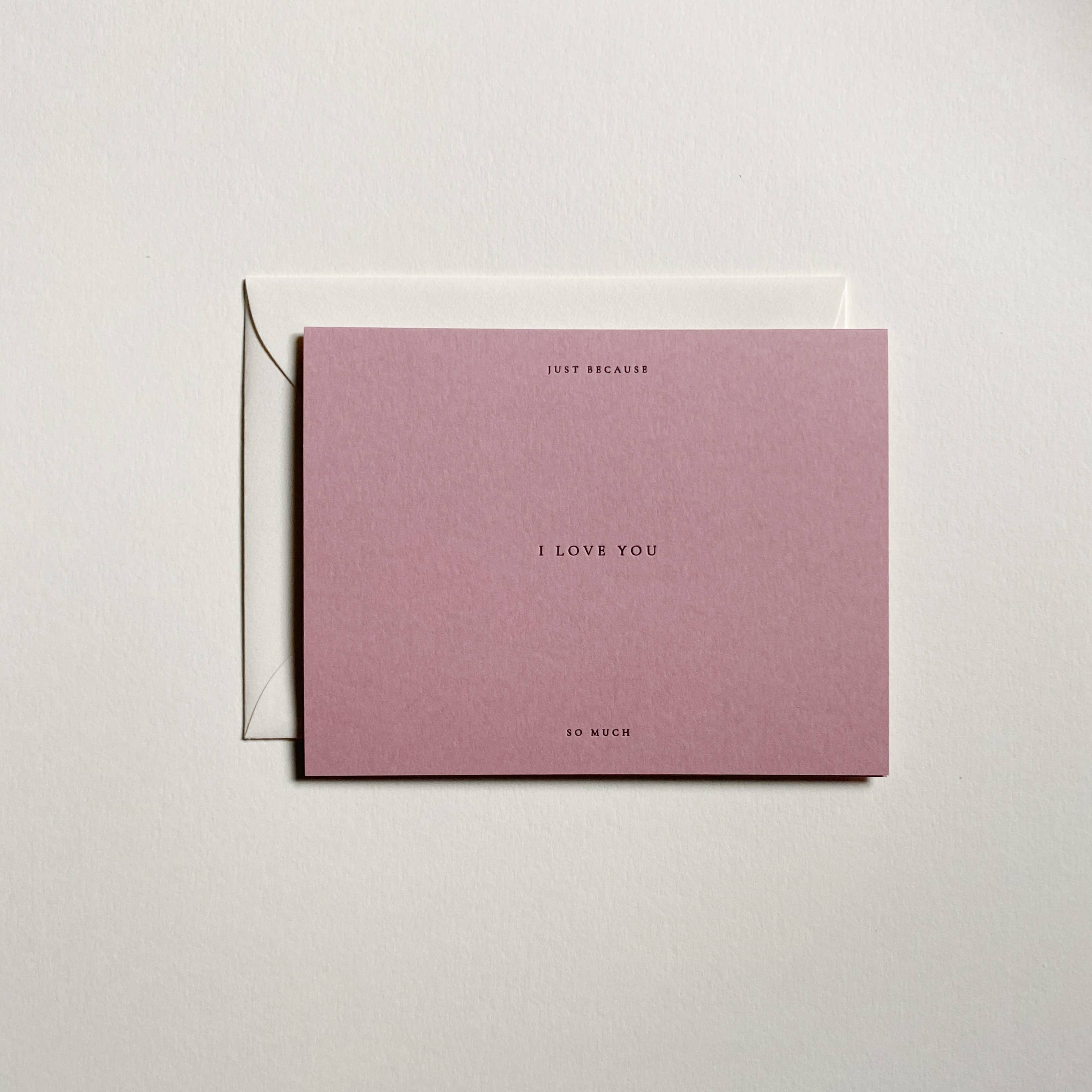 I Love You No. 01: Single Card / Lilac