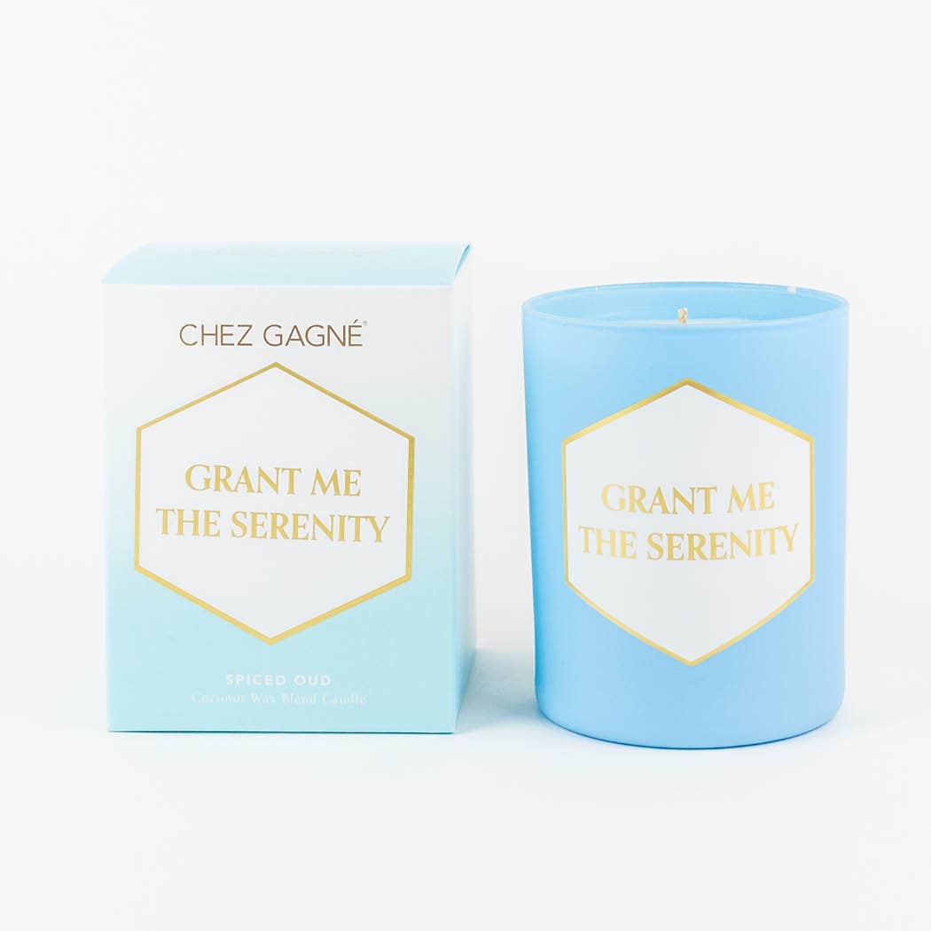 Grant Me the Serenity - Painted Candle in Gift Box