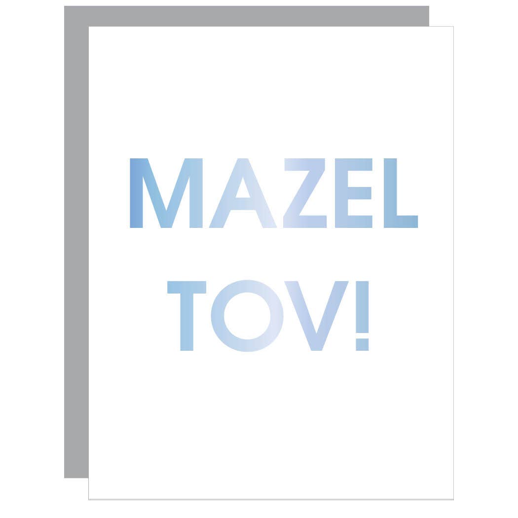 Mazel Tov - Foil Printed Congratulations Card