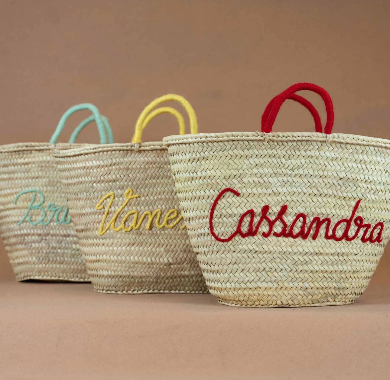 PERSONALIZED BASKET, customized straw Beach bag - WHOLESALE