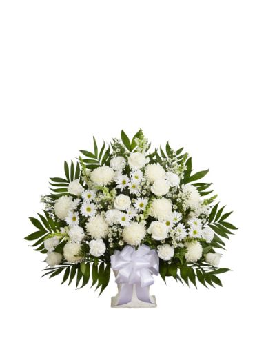 Tribute Basket In White