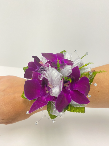 Purple Dendrobium Orchid Corsage